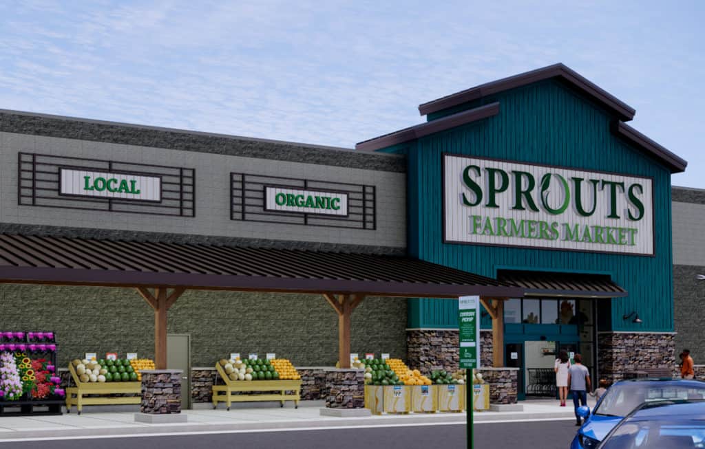 Rendering of Sprouts Exterior