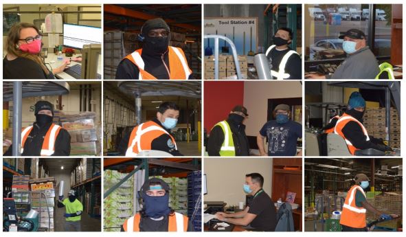 photo collage of distribution center team members