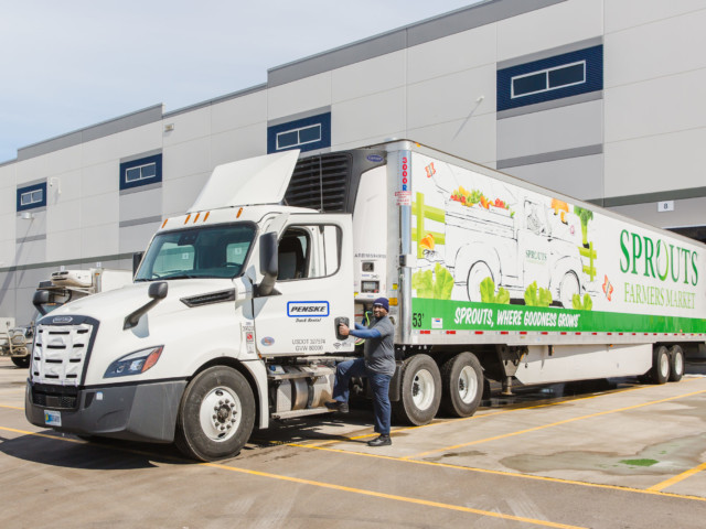 Sprouts Truck at Distribution Center loading dock