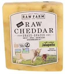 Raw Cheddar Jalapeno Cheese 8oz.